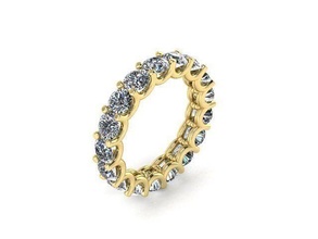 ushape ring1 3o4 mm Größe 44 Schmuck Ring Frauen Diamant Gold Mode Band Ringe 3d print model - Mito3D