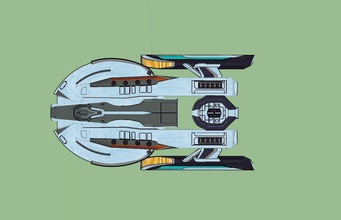 uss armitage reequipar estrela caminhada scifi navio espaço shi 3d impressão passatempo faça 3d print model - Mito3D