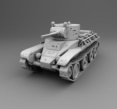 ussr tanque bt 5 guerra ww2 arma Alemanha 3dmodel 3dprinting jogos brinquedos luta militares 3d print model - Mito3D