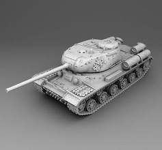 ussr tank is-1 war ww2 weapon germany 3dmodel 3dprinting games toys fight military 1 3d print model - Mito3D