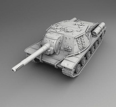 ussr tank su-152 su 152 war ww2 weapon germany 3dmodel 3dprinting games toys fight military 3d print model - Mito3D