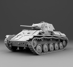 ussr tank t-70 70 war ww2 weapon germany 3dmodel 3dprinting games toys fight military 3d print model - Mito3D