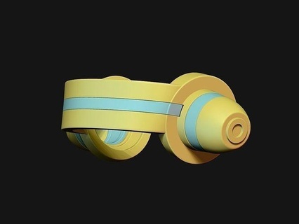 uta trozo auriculares cosplay 3d digital expediente pieza anime luffy personaje manga Arte figura 3dprint dibujos animados zoro pasatiempo bricolaje diy 3d print model - Mito3D