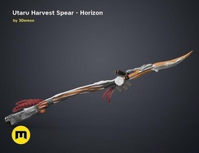 champion spear - horizon forbidden west videogame rpg adventure playstation hunt weapon cyber scifi aloy apocalypse ai banuk ps5 games toys 3d print model - Mito3D