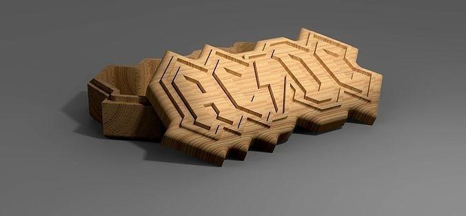 v carved acdc scatola eps svg cnc router contenitore Conservazione decorazione biscotto gioielleria legna vcarve incisore lavorazione roccia Casa arredamento 3d print model - Mito3D
