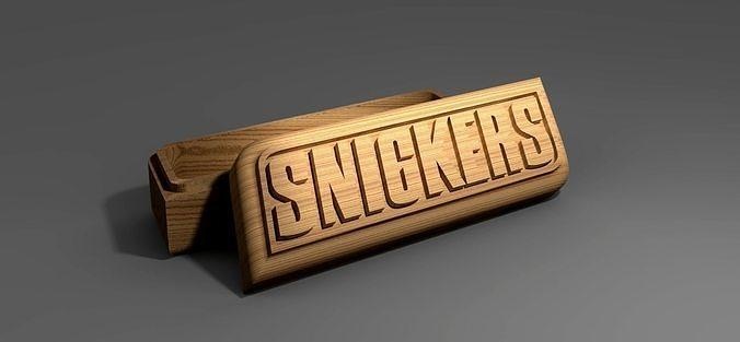 v-carved snickers box eps svg cnc router container storage decoration cokkie jewellery wood vcarve engraver machining house decor 3d print model - Mito3D