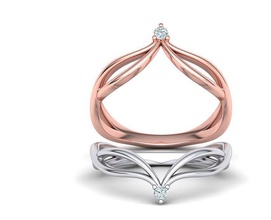v-Form vine-band-ring 3dmodel vine ring croosover-ring band-ring zarten diamond Mode-ring engagement usa Kanada Europa Asien amirican Hochzeit-band Ringe genial Schmuck 3dprinting druckbare chevron 3d print model - Mito3D