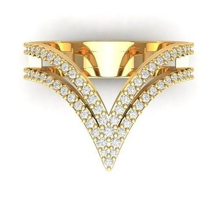 Ring gestalten Gold druckbar Schmuck Ringe Hochzeit Diamant Silber brillant Engagement Sterling Juwel alt schick 3d print model - Mito3D