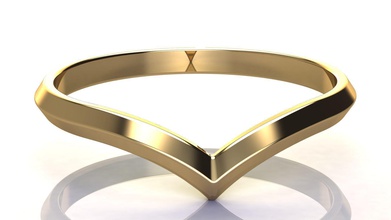 v anidación de forma anillo lujo la boda joyería oro moderno imprimible el platino matrimonio joya tiffany amor día san valentín brillante moda los anillos 3d print model - Mito3D