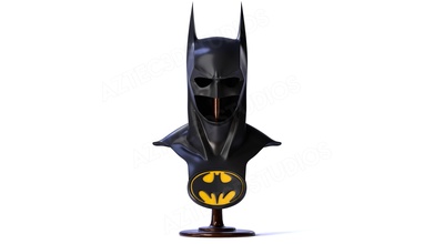 val kilmer batman forever cowl 3d printing model stl file 90s panther suit cosplay dc comics movie hobby diy 3d print model - Mito3D