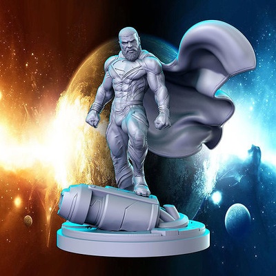 val zod dc historietas súper héroe 32mm pre supported 3d impresión miniatura dnd calabozo dragones heroquest futurista escultura imprimible personaje juegos juguetes tablero mujer niña maravilla 3d print model - Mito3D