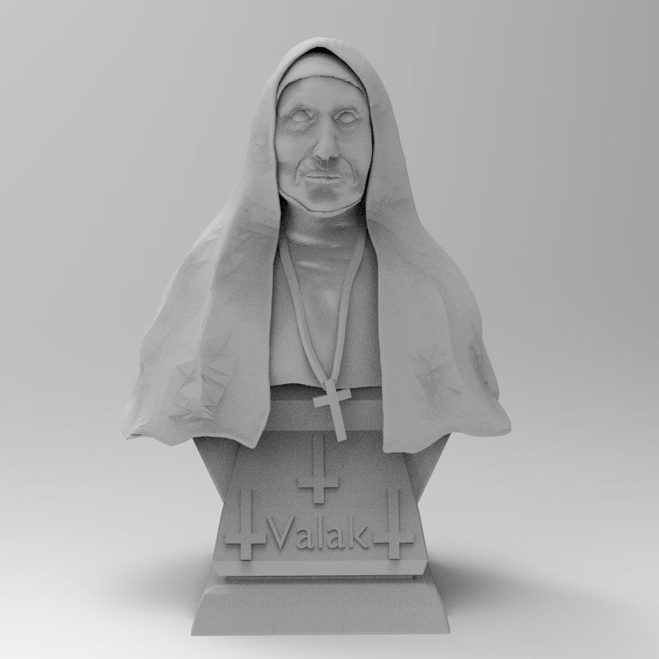 alguien monja prestidigitación monstruo diablo arte esculturas demonio satán horror lucifer godo annabelle paranormal fantasma 3D print model - Mito3D