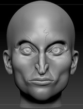 valak nun head ready to print portrait eye art science man sculptures 3d print model - Mito3D