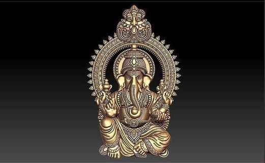 Valamburi Vinayagar sarkık vighnaharta Ganapati Gajanan Siddhivinayak sumukha dhumravarna balaganapati Ganesh Ganesha takı kolye 3d print model - Mito3D