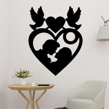 Valentin cœur 2d mur art décoration arbre décor velentin l'amour 3d print model - Mito3D