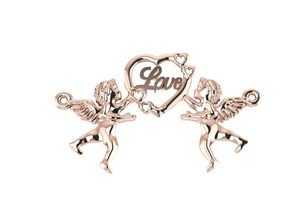 la saint valentin pendentif bijoux saint-valentin cupidon or l'amour jour spécial pendentifs 3d print model - Mito3D