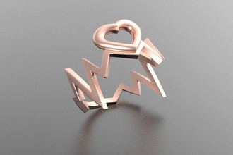 sevgililer hediye altın yüzük kalp 3d yazdır model boyutları takı yazdırılabilir aşk tanrısı aziz sevgili yüzükler gümüş duymak baskı 3d print model - Mito3D