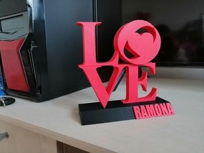 Valentinstag Liebe Dekoration Stand Entwerfen Geschenk Haus Dekor 3d print model - Mito3D