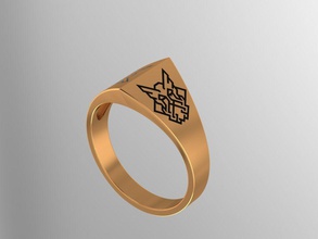 valhalla anillo 01 la joyería joya de oro cuarzos plata thor odin boda lujo imprimible diamante engagem prendas vestir el cad sterling moda y belleza los anillos 3d print model - Mito3D