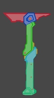 valoran glitchpop axe - 3d replica fixed valorant 3dprinting game toy skin games toys 3d print model - Mito3D