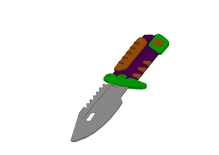valoroso blastx faca modelo jett sova fénix tumulto fps jogos brinquedos acessórios 3d print model - Mito3D