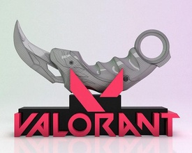 valorant champion karambit stand knife game item printable print accessories sova character weapon 2021 champions valorantgame gamestoys blade bladestand games toys 3d print model - Mito3D