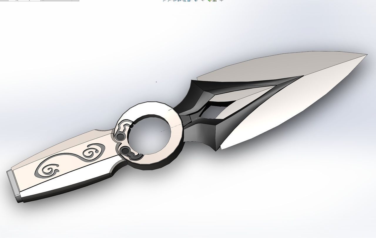 valoroso jett lama coltello 3d modello stl stampa sommossa riotgames cosplay passatempo fai 3D print model - Mito3D