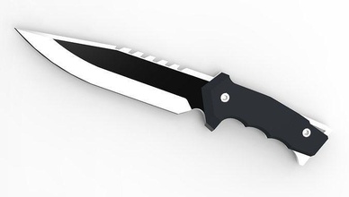 valoroso coltello modello 3d stampa tattico mischia base giochi giocattoli video gioco arma accessori 3d print model - Mito3D