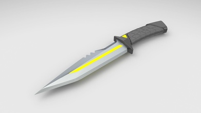 valoroso mischia coltello regno arma cosplay videogiochi replica 3dprint Fai Giochi giocattoli 3d print model - Mito3D