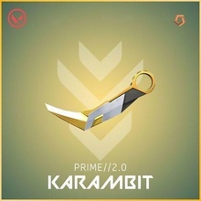 valorante principal 2 karambit prime2 prime2karambit primekarambit daga cuchillo juegos juguetes 3d print model - Mito3D