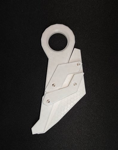 tapfer prime karambit plastik 3d 3dprint 3dprinting messer faltbar funktional spielzeug spiele spielzeuge spiel zubehör 3D print model - Mito3D