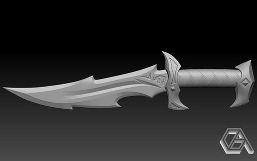 valorant reaver knife game toys games accessories weapon riot 3d print printable 3d print model - Mito3D