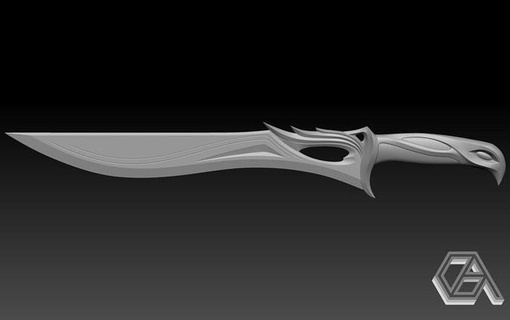 vaillant souverain épée Jeu jouets Jeux couteau accessoires arme émeute jouet 3d impression imprimable 3d print model - Mito3D