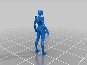 valoroso vipera donna uomo illustrazione gioco vero giochi guerra isolato desktop carattere corpo computer attrezzature arte scientifico successo giocattoli accessori 3d print model - Mito3D