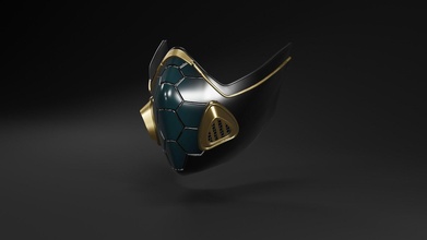 valoroso vipera maschera pandemia cosplay indossabile respiratore fai passatempo robotica giochi 3dprinted stl file 3d print model - Mito3D