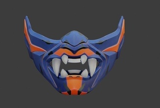 yiğit yoru maske kask canlı oyun kostüm oyunu anime moda 3d print model - Mito3D