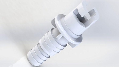 valve holder 3dmodeil plastic choke hobby diy mechanical parts 3d print model - Mito3D