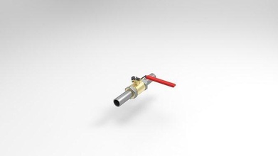 valvola attrezzature acciaio strumento industria cromo acqua aria tubo saracinesca Casa bagno 3d print model - Mito3D