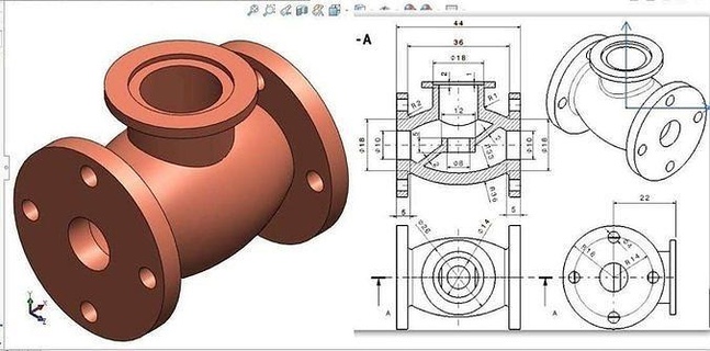 valve metal cuivre steel design industrial architectural hobby diy mechanical parts 3d print model - Mito3D