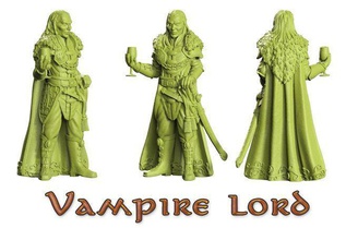 vampire-mounted-dismounted three vampire lord figurines dungeon dragons elf dark bundle death scary mounted dismounted napoleon napoleonic rpg game boardgame tabletop games toys board 3d print model - Mito3D