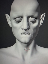 vampir porträt kunst gesicht skulptur statue figur skulpturen 3d print model - Mito3D