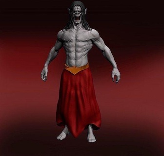 Vampir Fantasie Charakter Dracula Halloween Monster Grusel Kreatur Dämon Kunst Skulpturen 3d print model - Mito3D