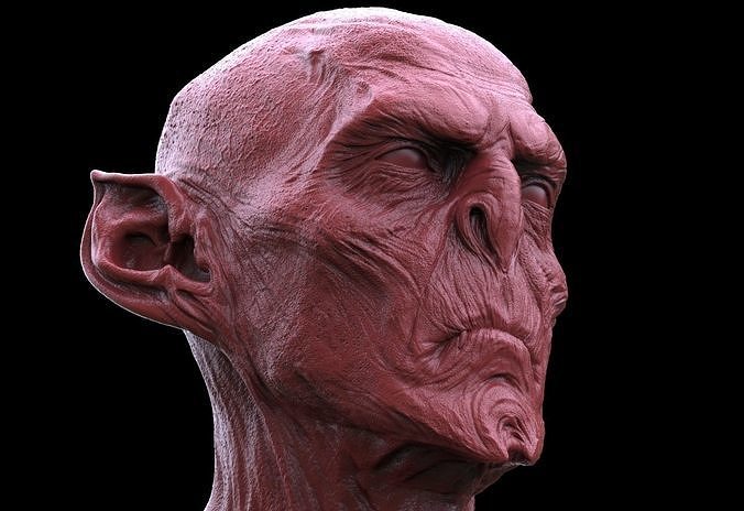 vampire creature bust dracula demon zombie halloween fantasy fictional miniatures collectibles figurines toys realistic count lord king evil scary art sculptures 3D print model - Mito3D