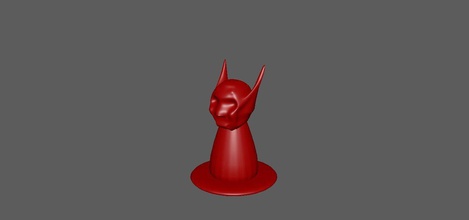 vampire pawn red games-toys figurine board game people retro games toys 3d print model - Mito3D