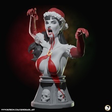vampirela natal fracasso estátua figura fofa vampiro arte esculturas 3d print model - Mito3D