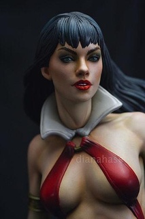vampirella dc comics weiblich statue charakter frau körper schönheit anatomie gesicht wunderschönen kunst skulpturen mädchen 3d print model - Mito3D