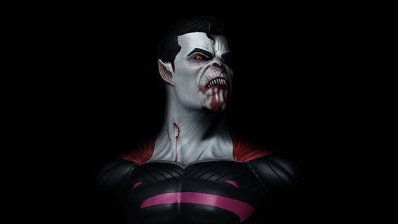 vampires superman costume comic hero superhero statue dc art sculptures 3d print model - Mito3D