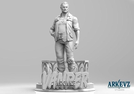 vander arcano silco heimerdinger jinx vi gatti caitlyn league of legends riotgames valoroso arte sculture 3d print model - Mito3D
