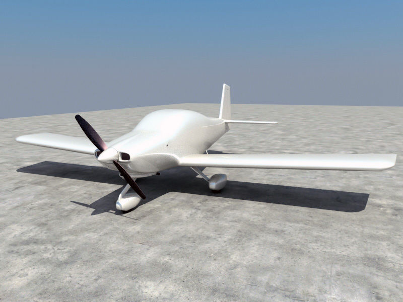 vans rv 10 rv10 experimental aeronave avião monoplano passatempo faça 3D print model - Mito3D