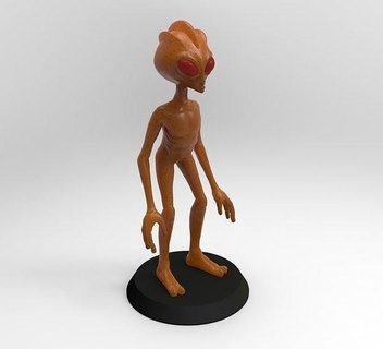 değnek yabancı ufo Marslı ebe et ekstra karasal oyuncak Brezilya olay oyunlar oyuncaklar Ovni yaratık 3d print model - Mito3D